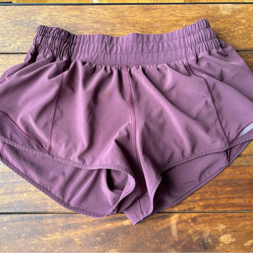Plum Lululemon Hotty Hot Shorts